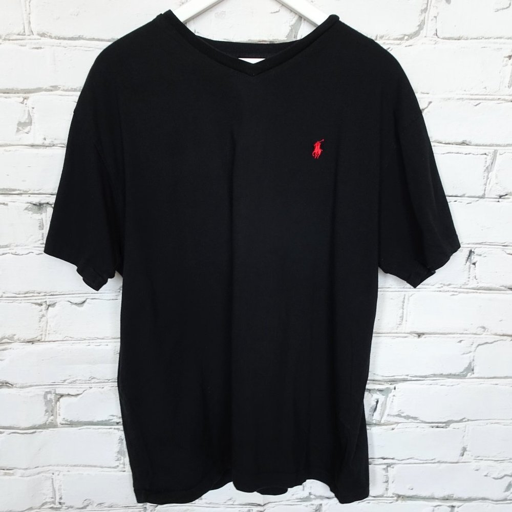 Polo Ralph Lauren Black V-neck T-shirt
